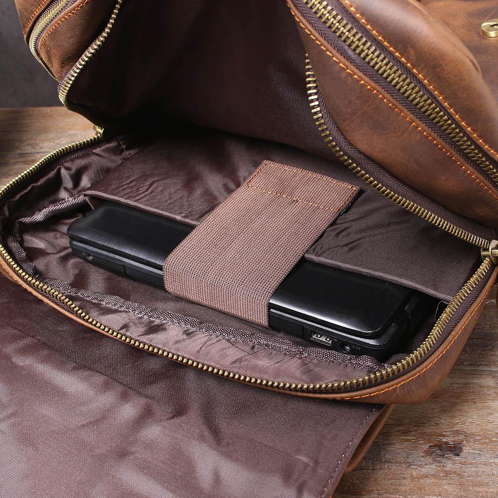 Stellan™ | Brauner Leder-Rucksack