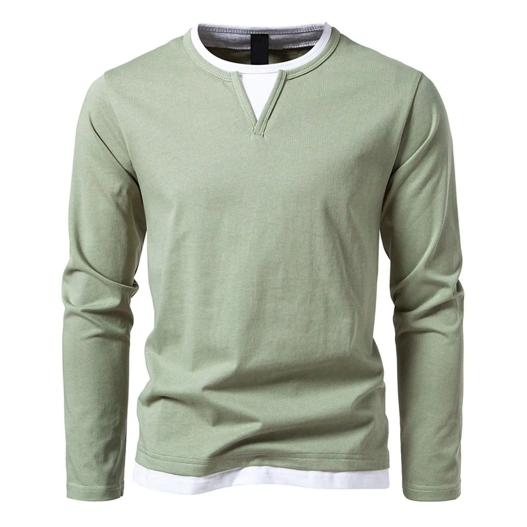 Eden™ | Casual Henley Long Sleeve Shirt