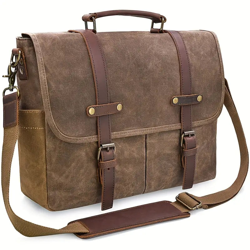 Lysander™ | Herren-Schwarzer-Leder-Rucksack
