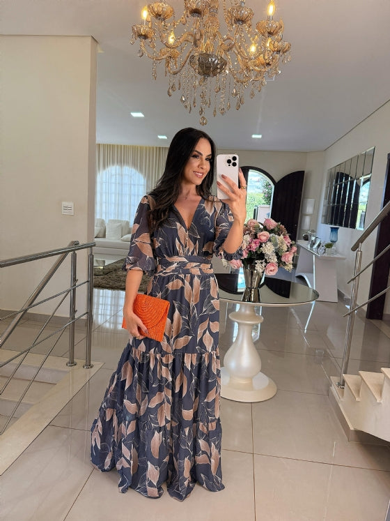 Elodie™ | Dress with Striped Elegance