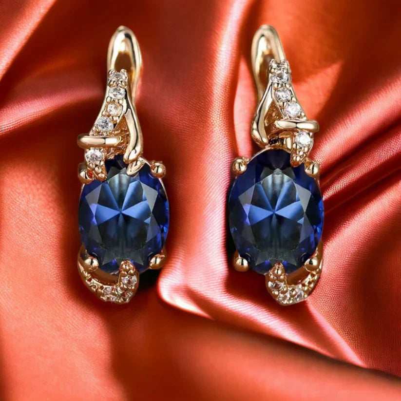 Royal | Midnight Gold Drop Earrings