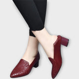 Seliora™ | Embossed Pattern Heels 