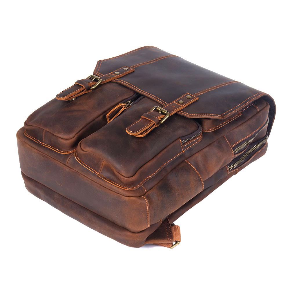 Stellan™ | Brauner Leder-Rucksack