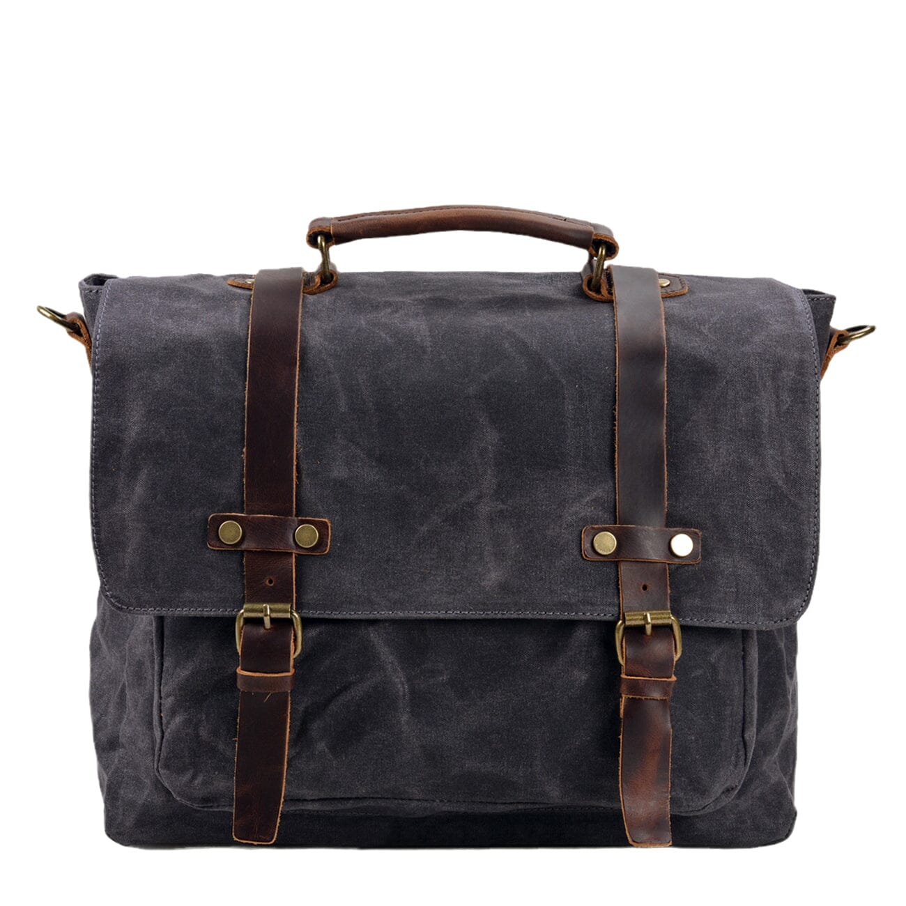 Canvas and Leather Messenger Bag | Wilder 
