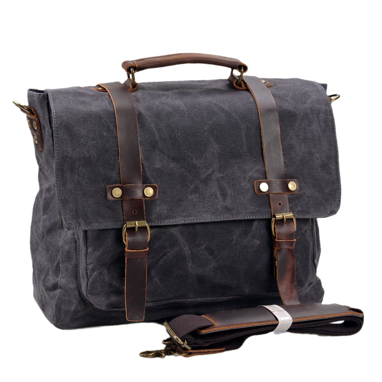 Canvas and Leather Messenger Bag | Wilder 
