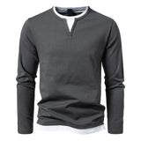 Eden™ | Casual Henley Long Sleeve Shirt