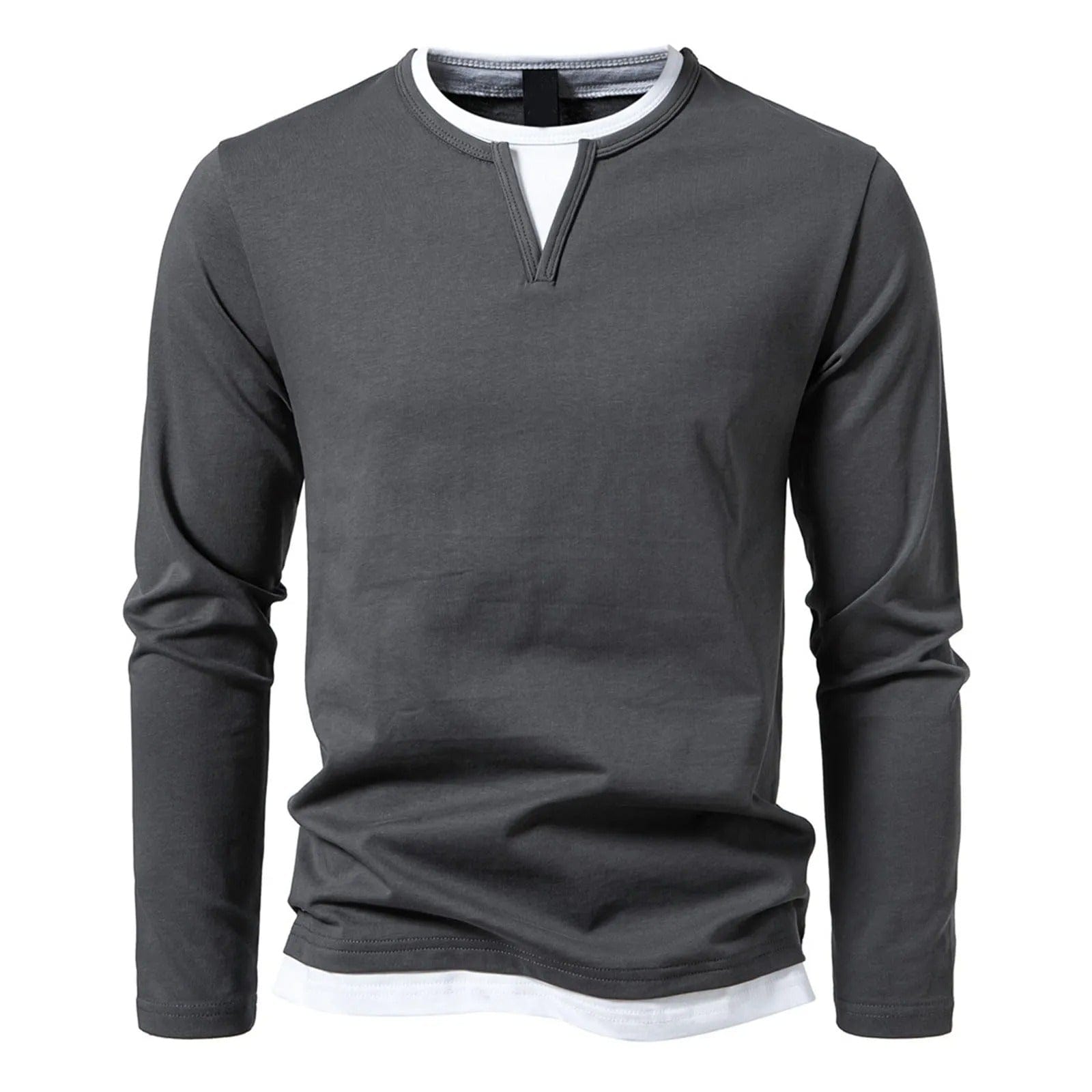 Eden™ | Casual Henley Long Sleeve Shirt