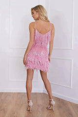 Sorvaya™ | Glamorous Feather Dress