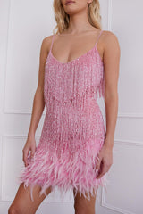 Sorvaya™ | Glamorous Feather Dress