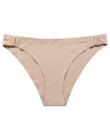 Losha Low Waist Laser Cut Panty with Side Hooks - Beige
