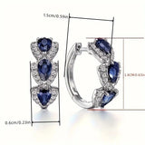 Royal | Sapphire Crest Earrings