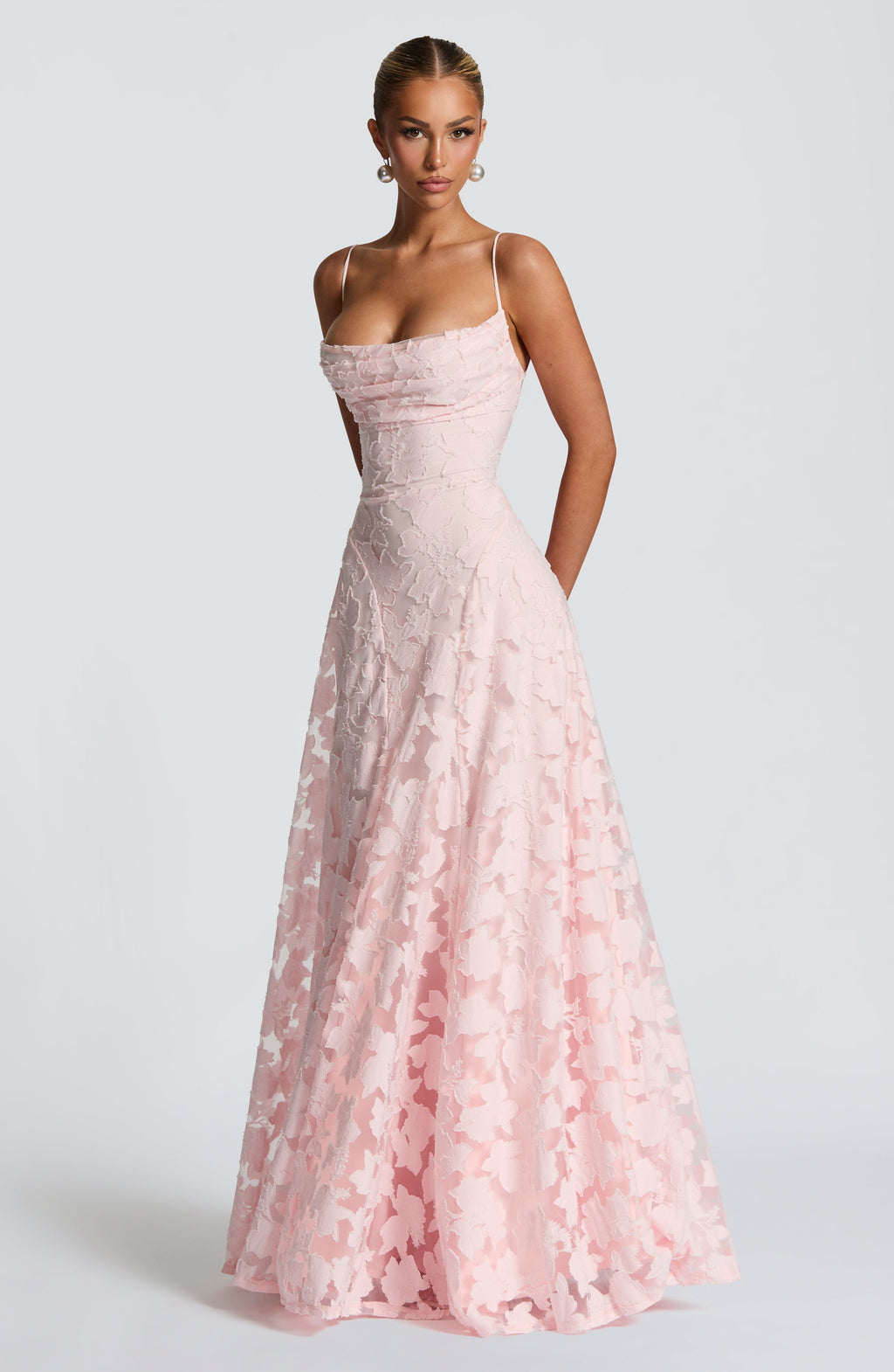 Francisa™ | Maxi dress with lace bodice