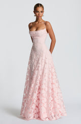 Francisa™ | Maxi dress with lace bodice