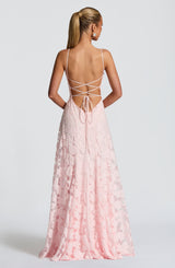 Francisa™ | Maxi dress with lace bodice