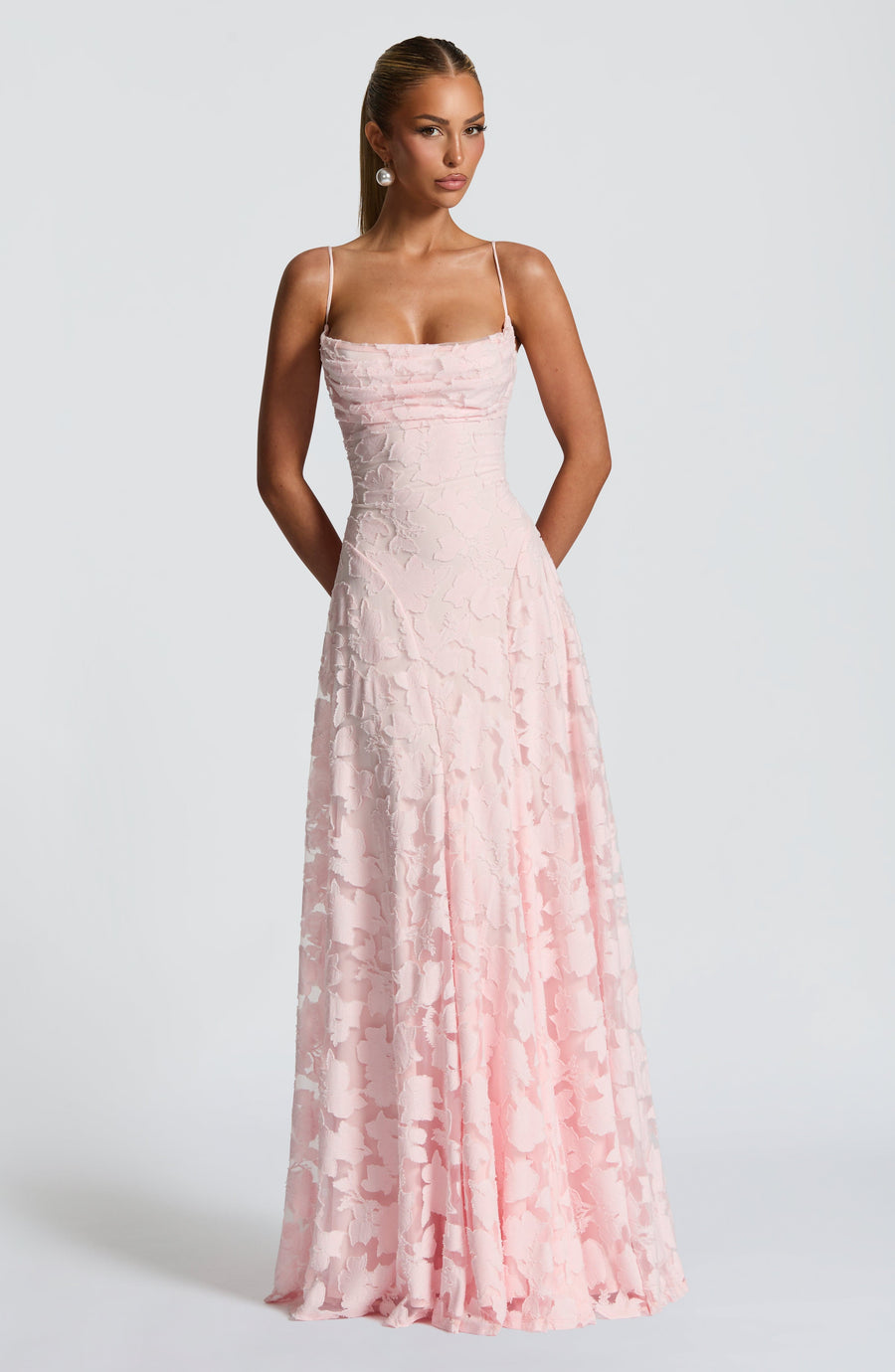 Francisa™ | Maxi dress with lace bodice
