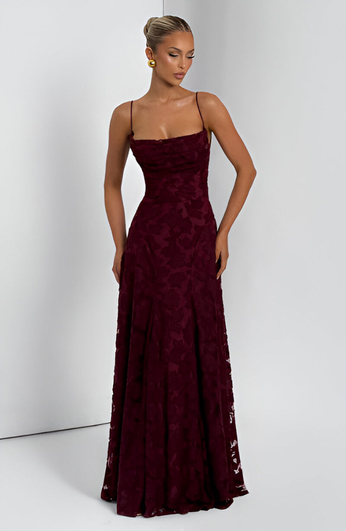 Francisa™ | Maxi dress with lace bodice