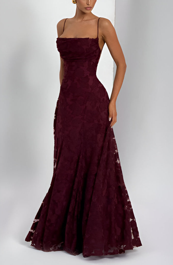 Francisa™ | Maxi dress with lace bodice