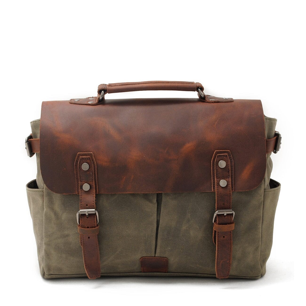 Canvas Crossbody Messenger Bag | Caius 