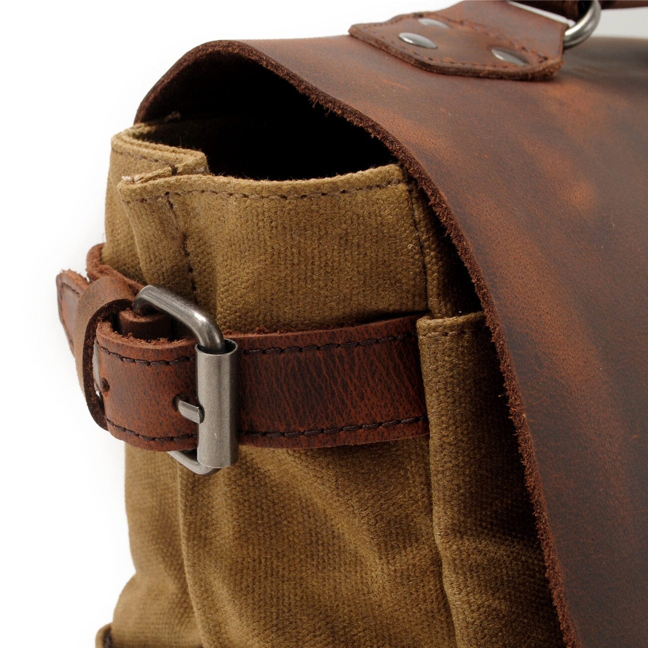 Canvas Crossbody Messenger Bag | Caius 