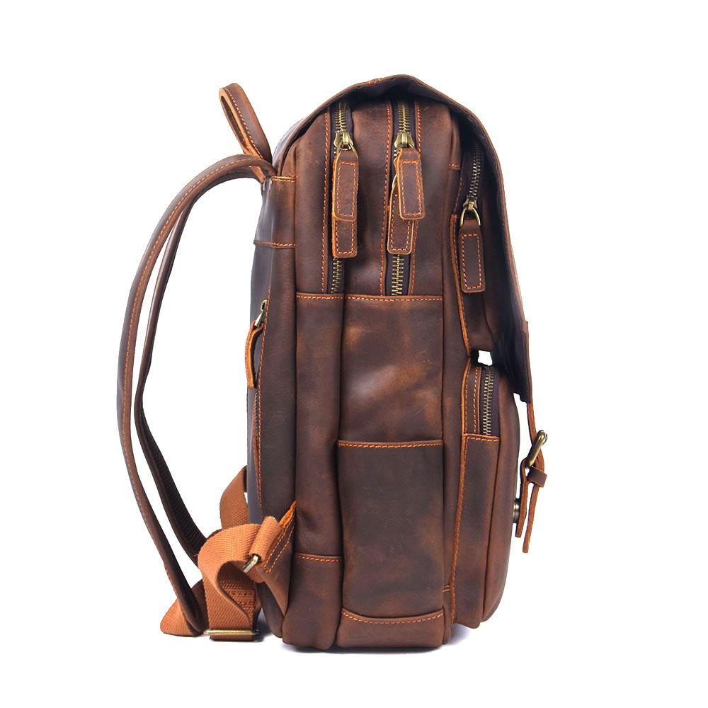 Stellan™ | Brauner Leder-Rucksack