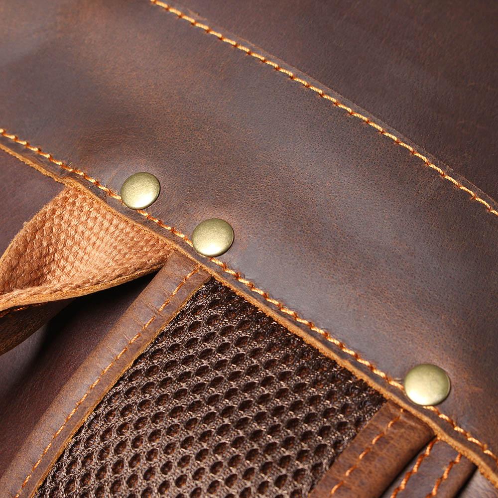 Stellan™ | Brauner Leder-Rucksack