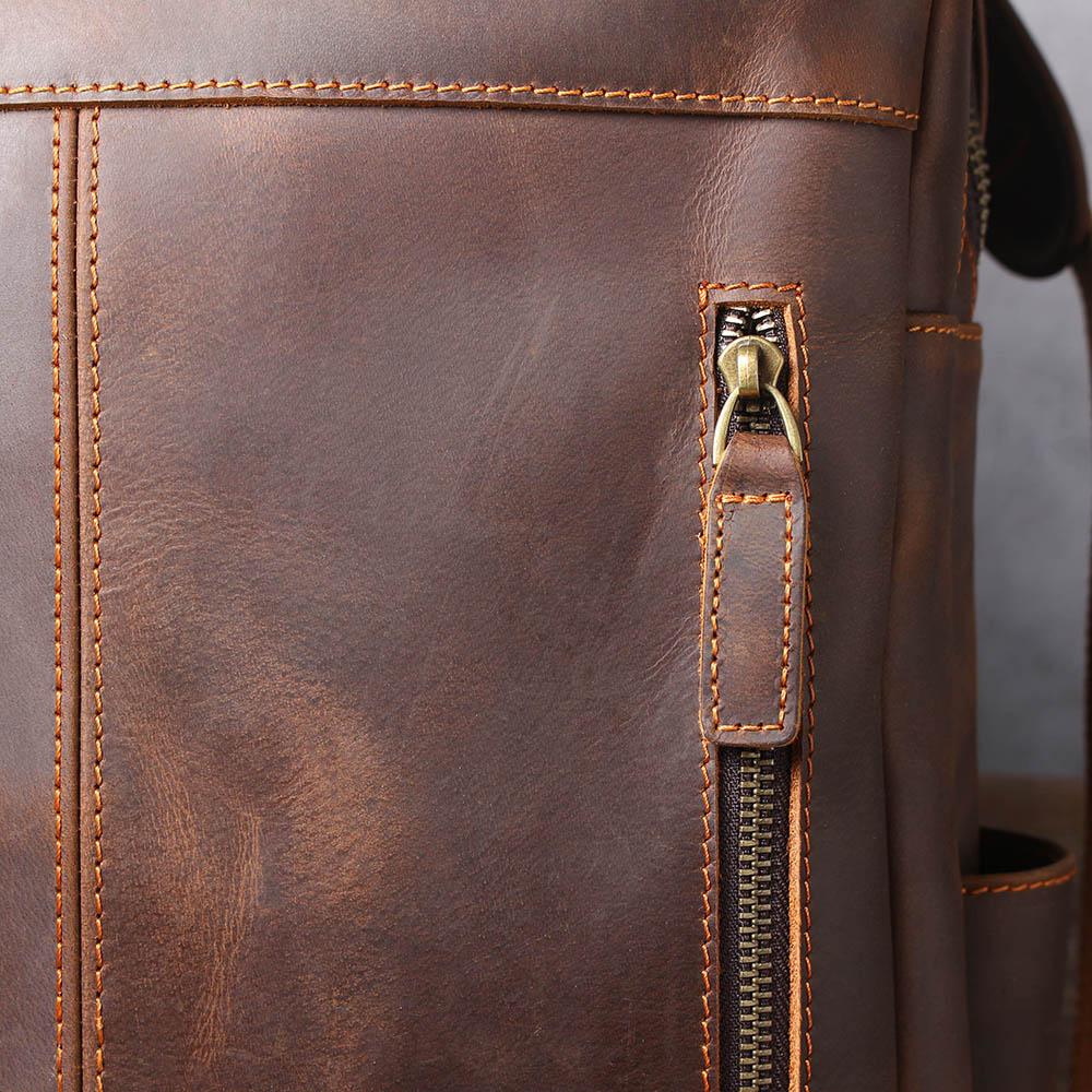 Stellan™ | Brauner Leder-Rucksack