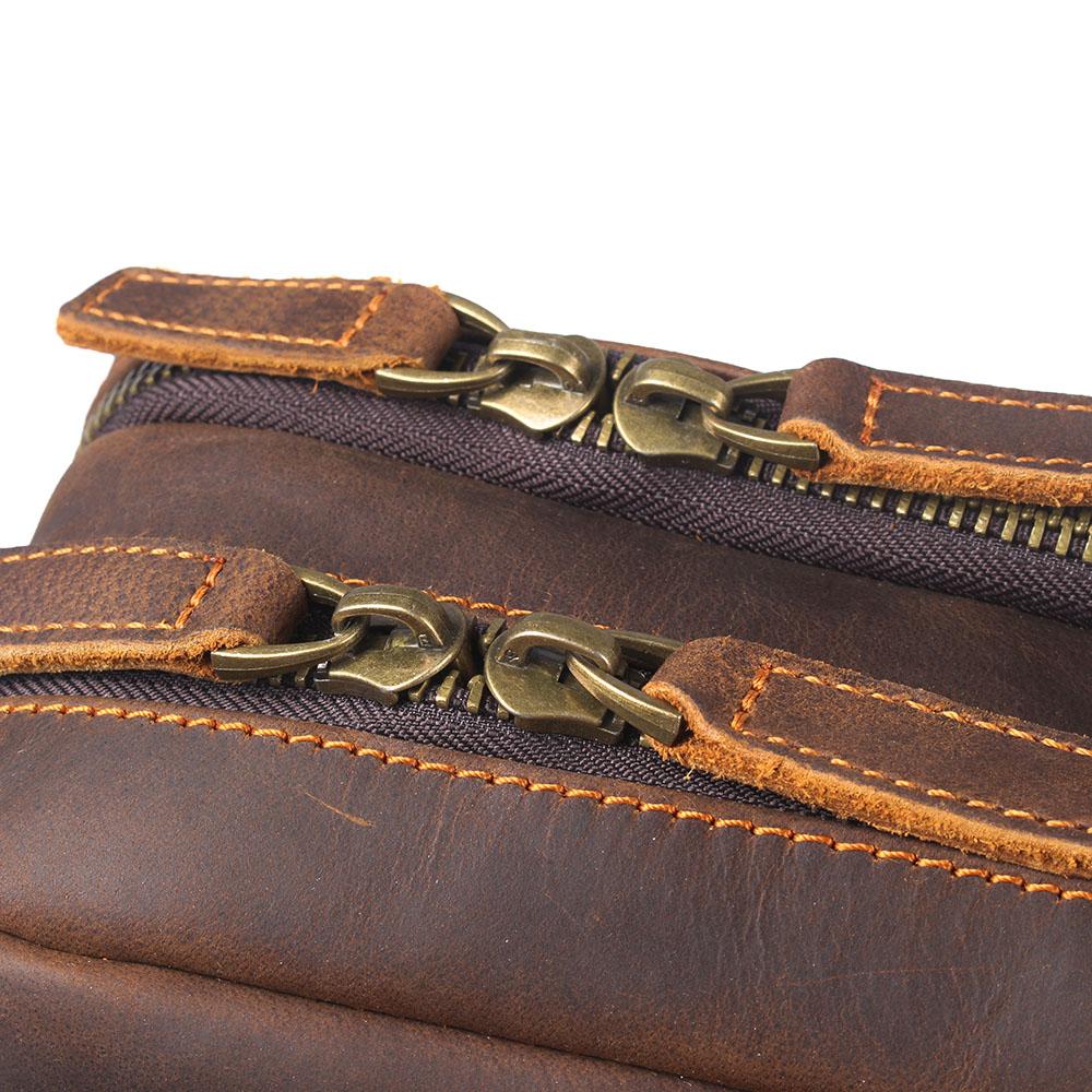 Stellan™ | Brauner Leder-Rucksack