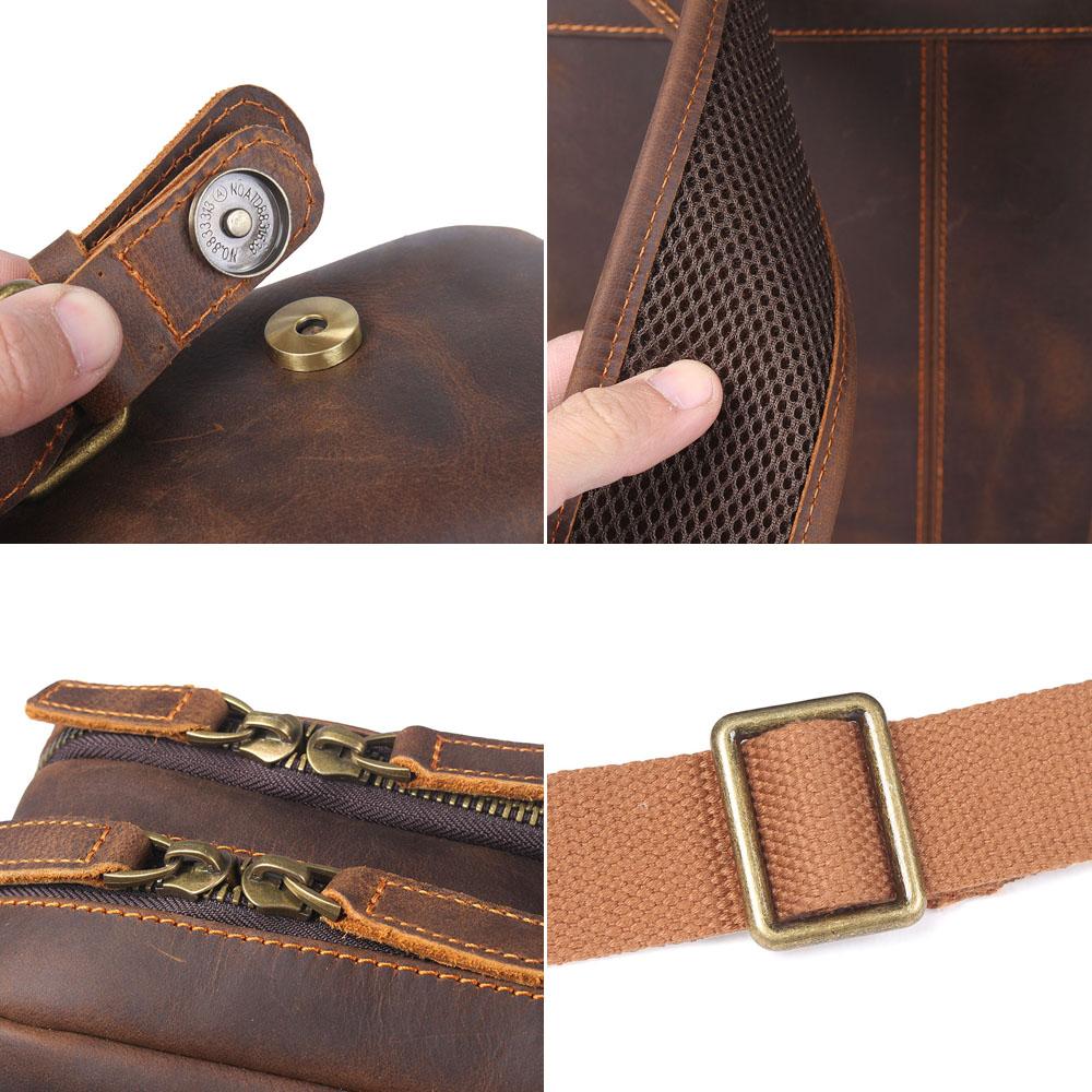Stellan™ | Brauner Leder-Rucksack