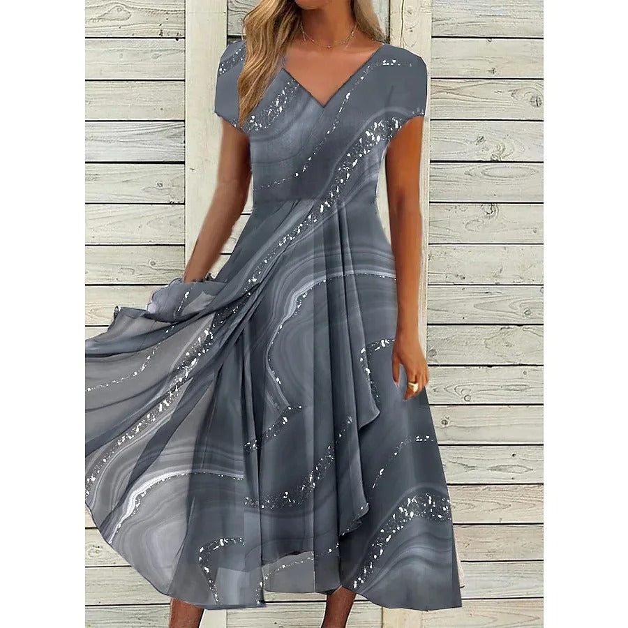 Eliana™ | Elegant V-neck dress
