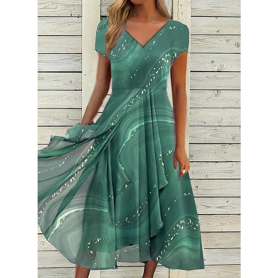 Eliana™ | Elegant V-neck dress