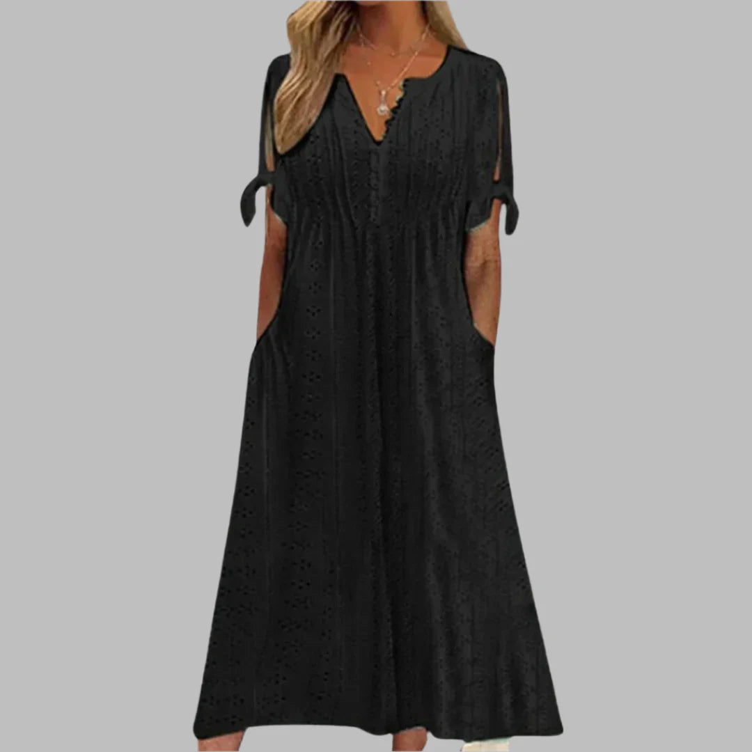 Meli | Tie-sleeve casual dress 