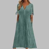 Meli | Tie-sleeve casual dress 