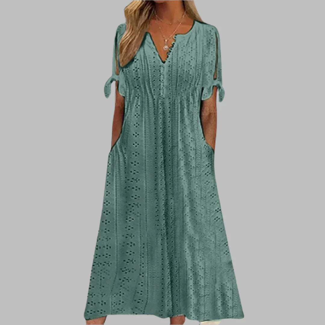 Meli | Tie-sleeve casual dress 