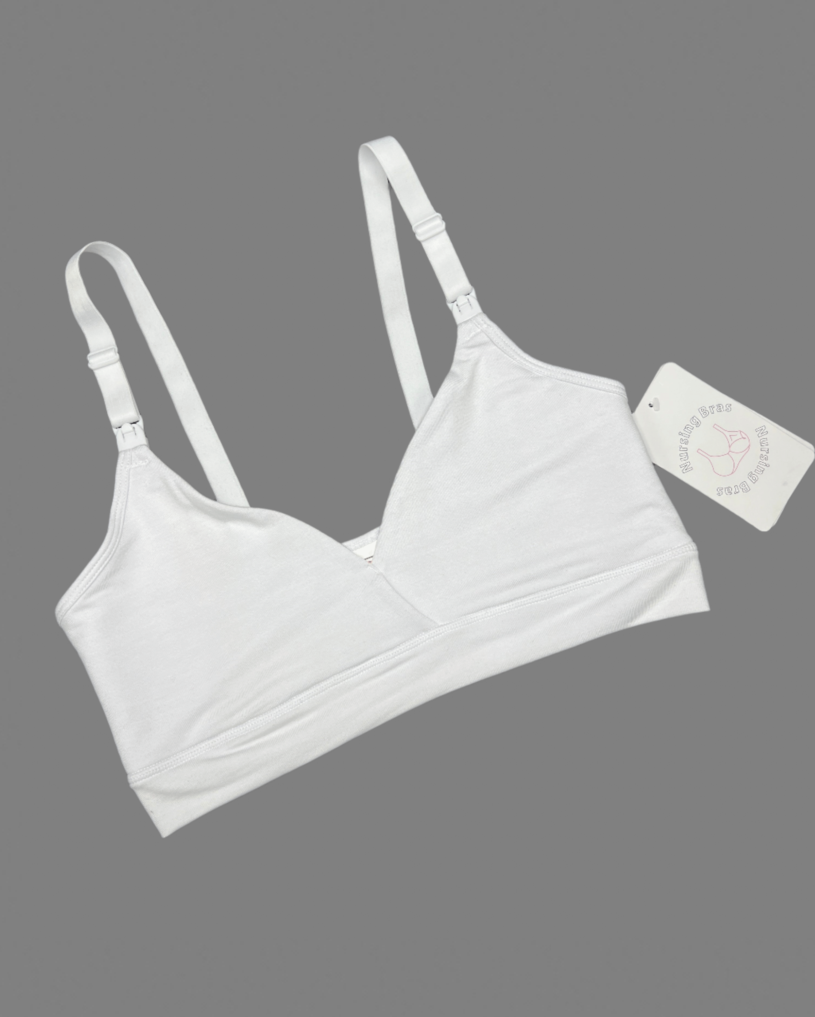 Losha Double Layer Nursing Bra with Side Support – White