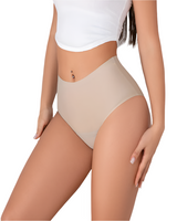 Losha Hohe Taillen Laser-Cut 4-lagiger Perioden Slip - Beige