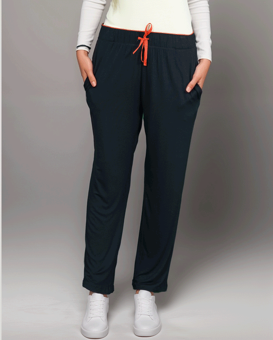 Losha Hose mit weitem Bund – Jet Schwarz
