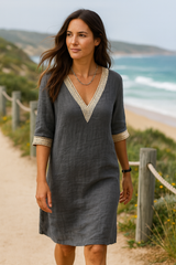 Selena | V-Neck Soft Dress 