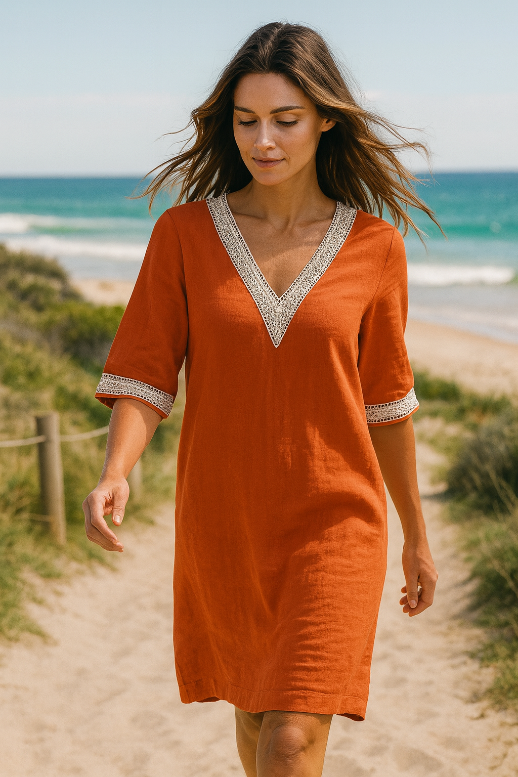 Selena | V-Neck Soft Dress 