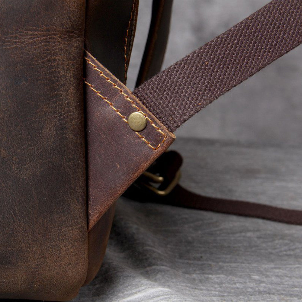 Corbinian™ | Hellbrauner Leder-Rucksack
