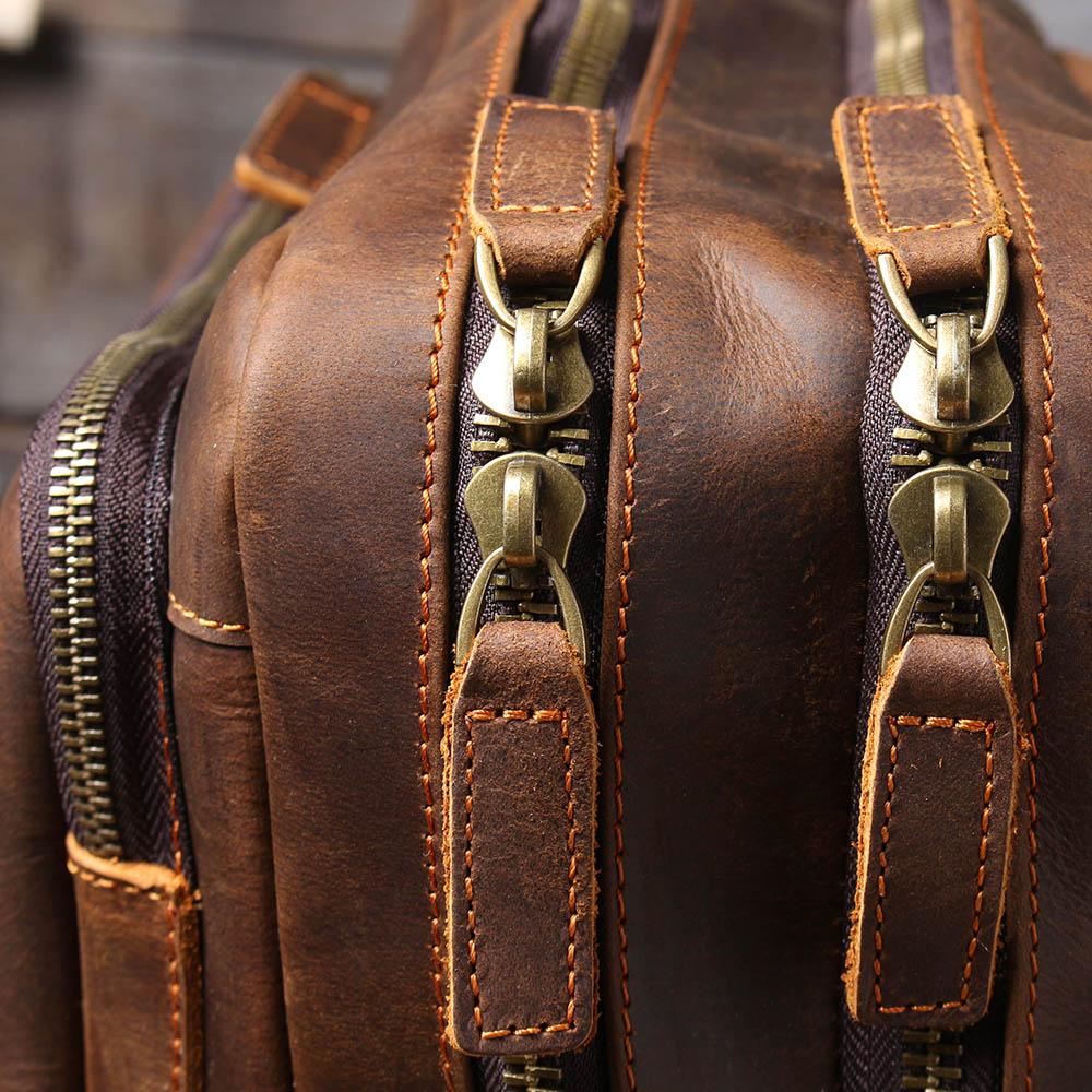 Stellan™ | Brauner Leder-Rucksack