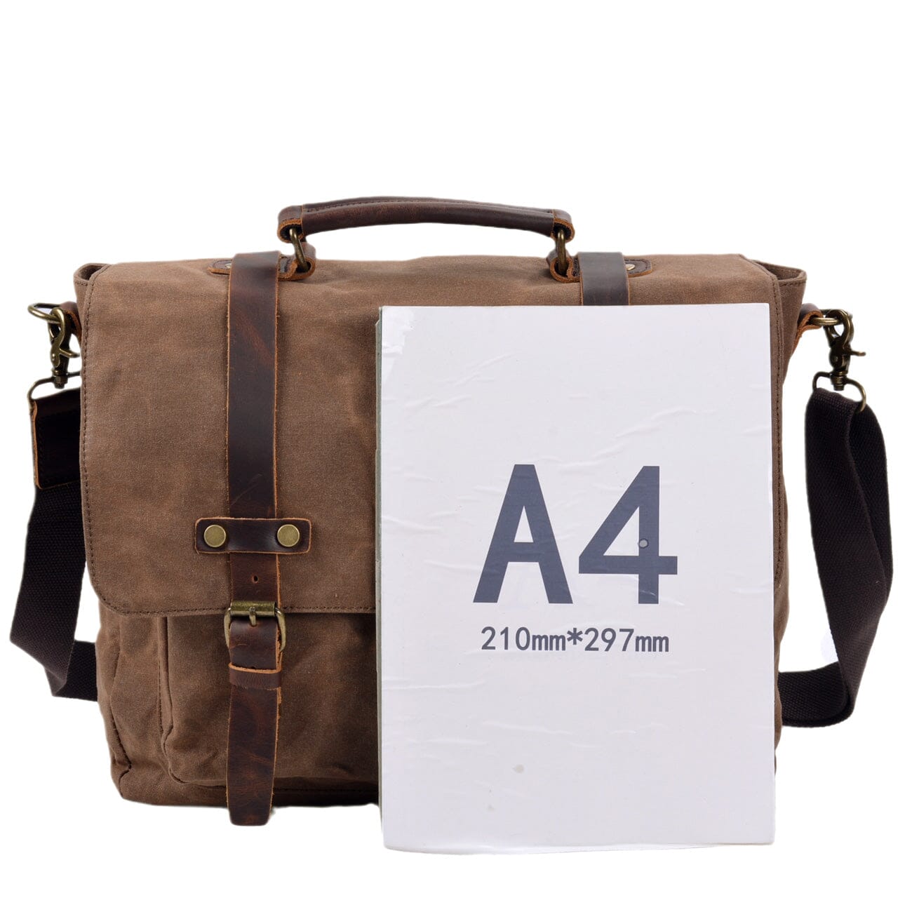 Canvas and Leather Messenger Bag | Wilder 