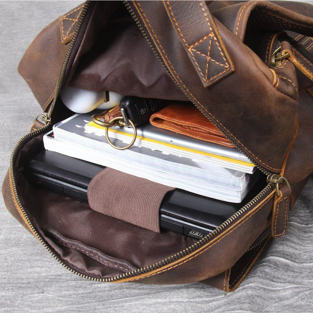 Corbinian™ | Hellbrauner Leder-Rucksack