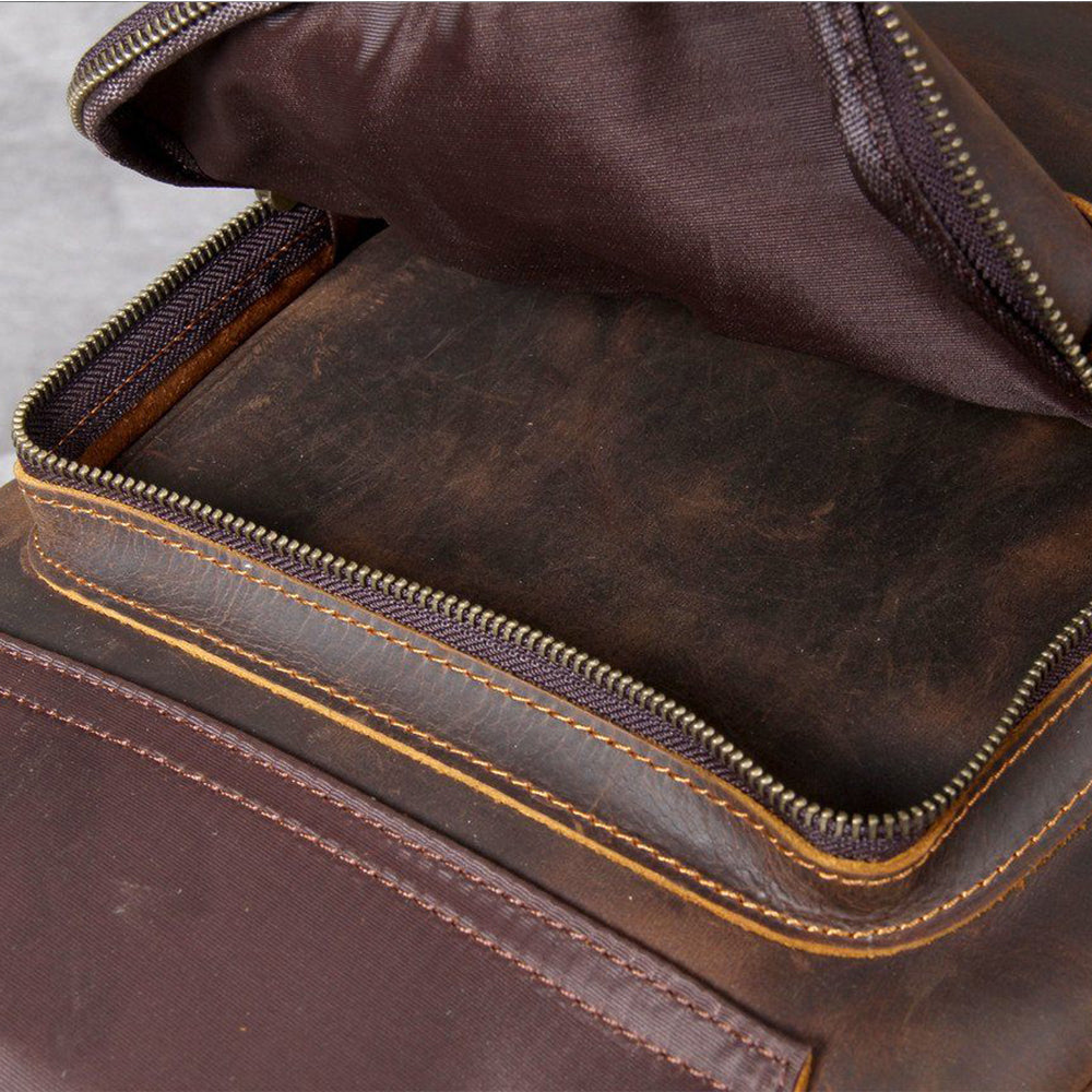 Corbinian™ | Hellbrauner Leder-Rucksack