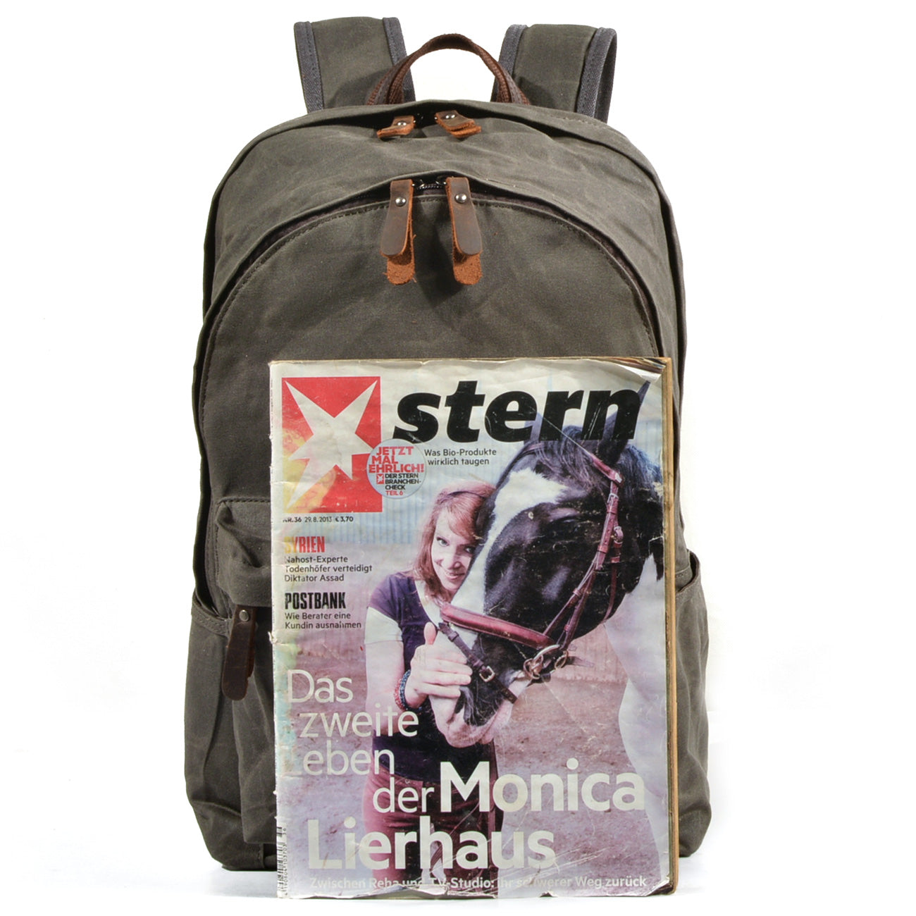 Corbinian™ | Hellbrauner Leder-Rucksack
